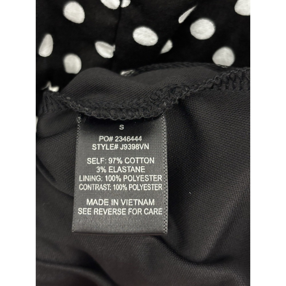 RNB Womens Small Polka Dot Fit Flare Dress Keyhole Back Audrey Hepburn 0516 - Picture 7 of 9